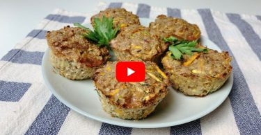 muffins de carne e bacon para cachorro